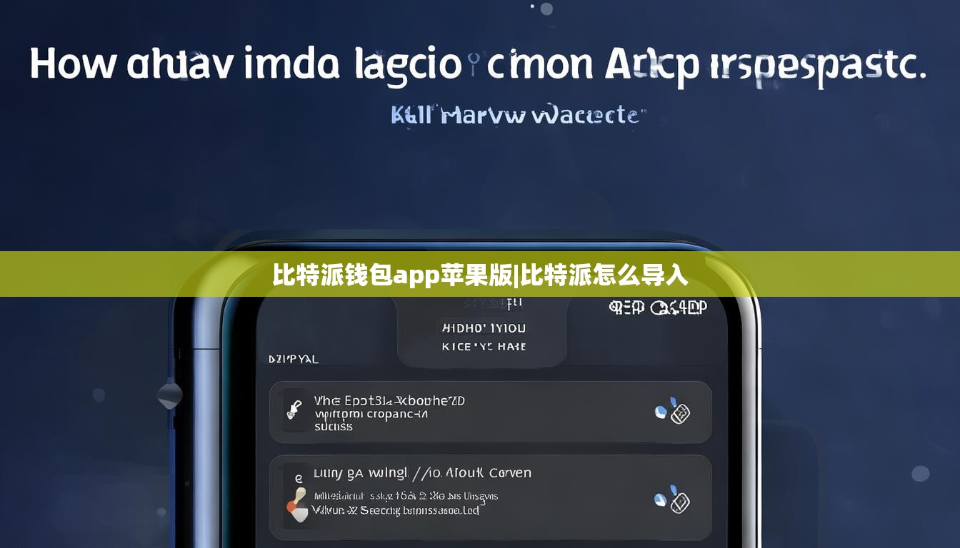 比特派钱包app苹果版|比特派怎么导入  第1张
