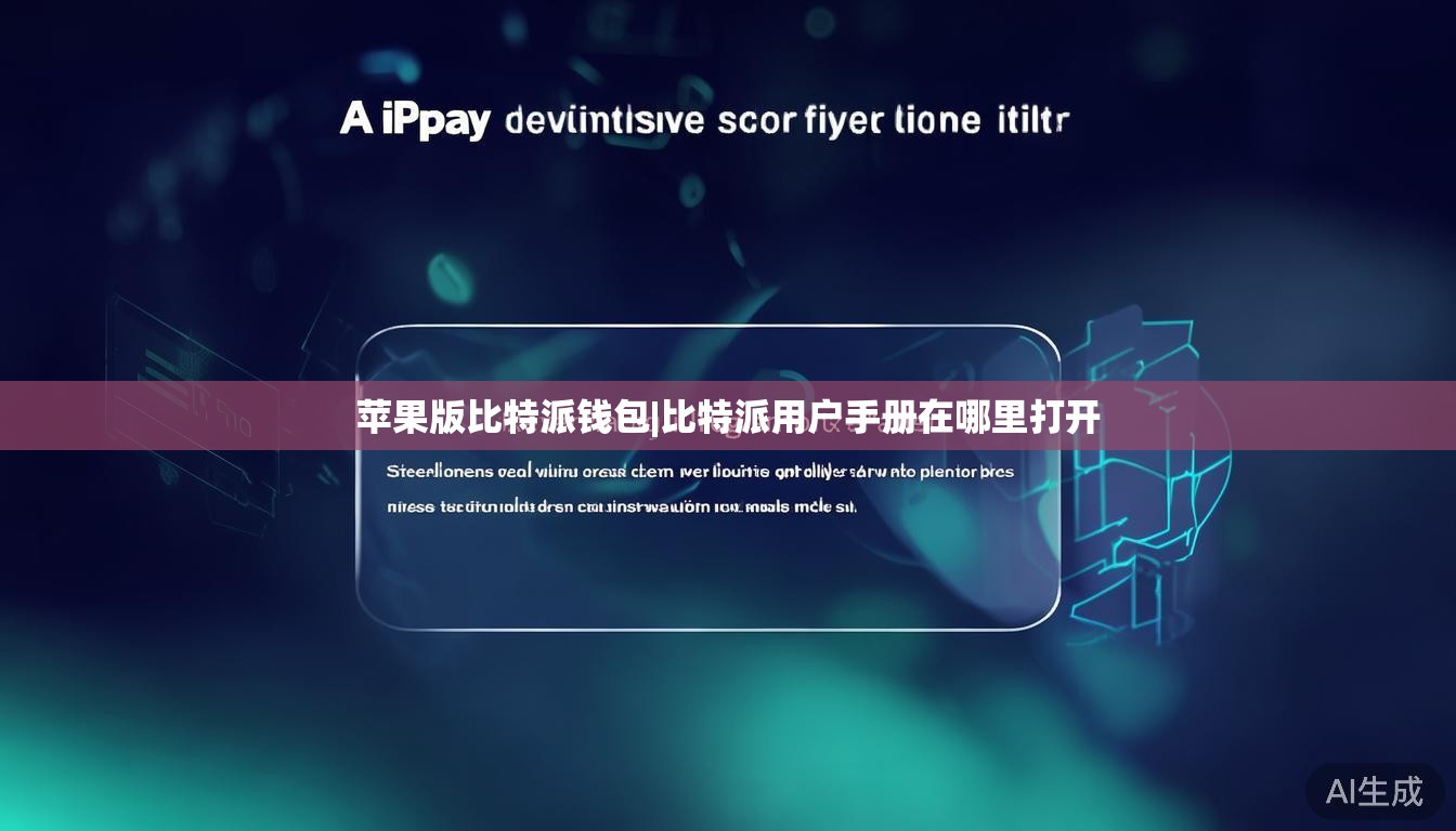 苹果版比特派钱包|比特派用户手册在哪里打开 第1张 苹果版比特派钱包|比特派用户手册在哪里打开 第1张