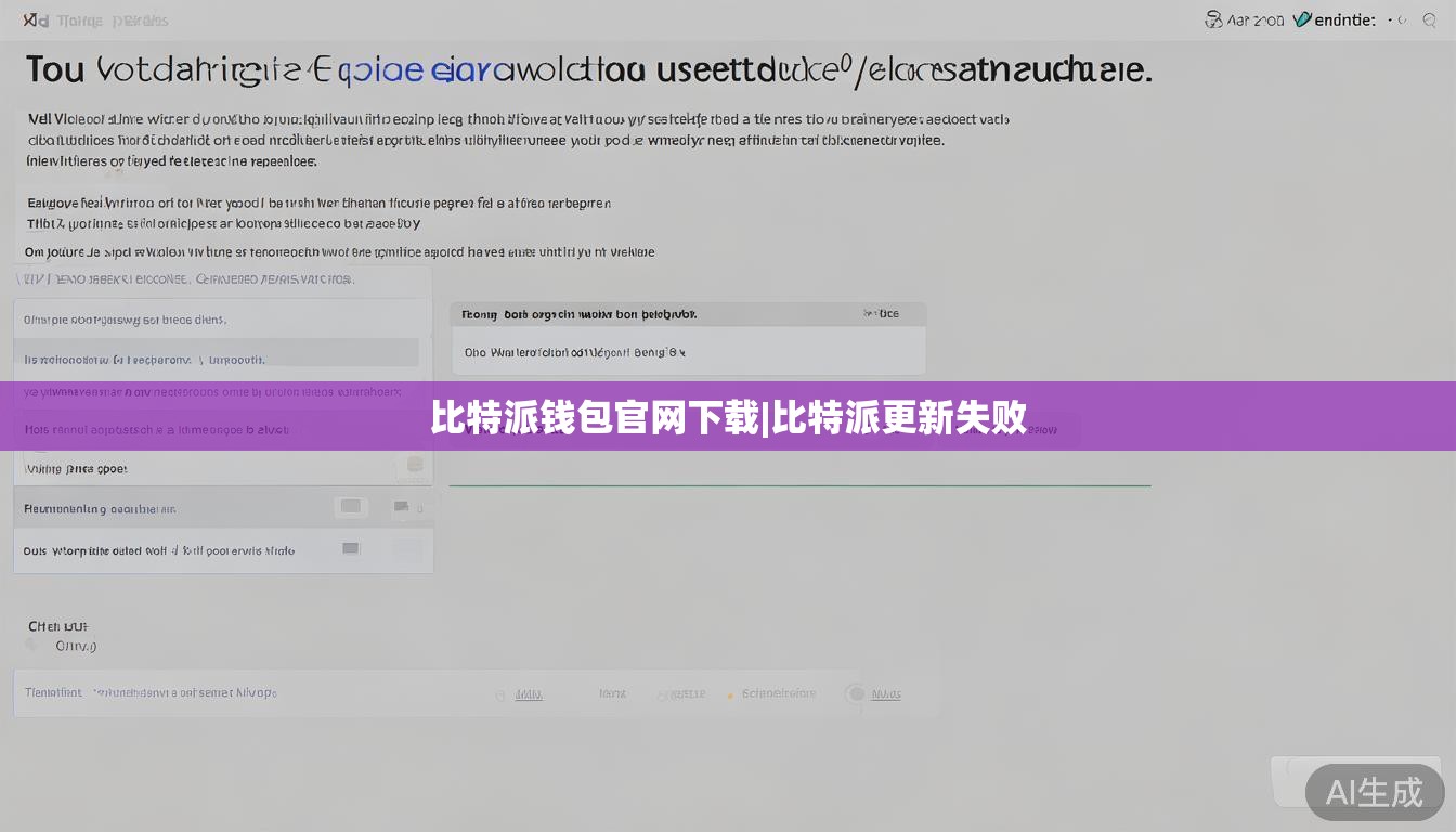 比特派钱包官网下载|比特派更新失败 第1张 比特派钱包官网下载|比特派更新失败 第1张