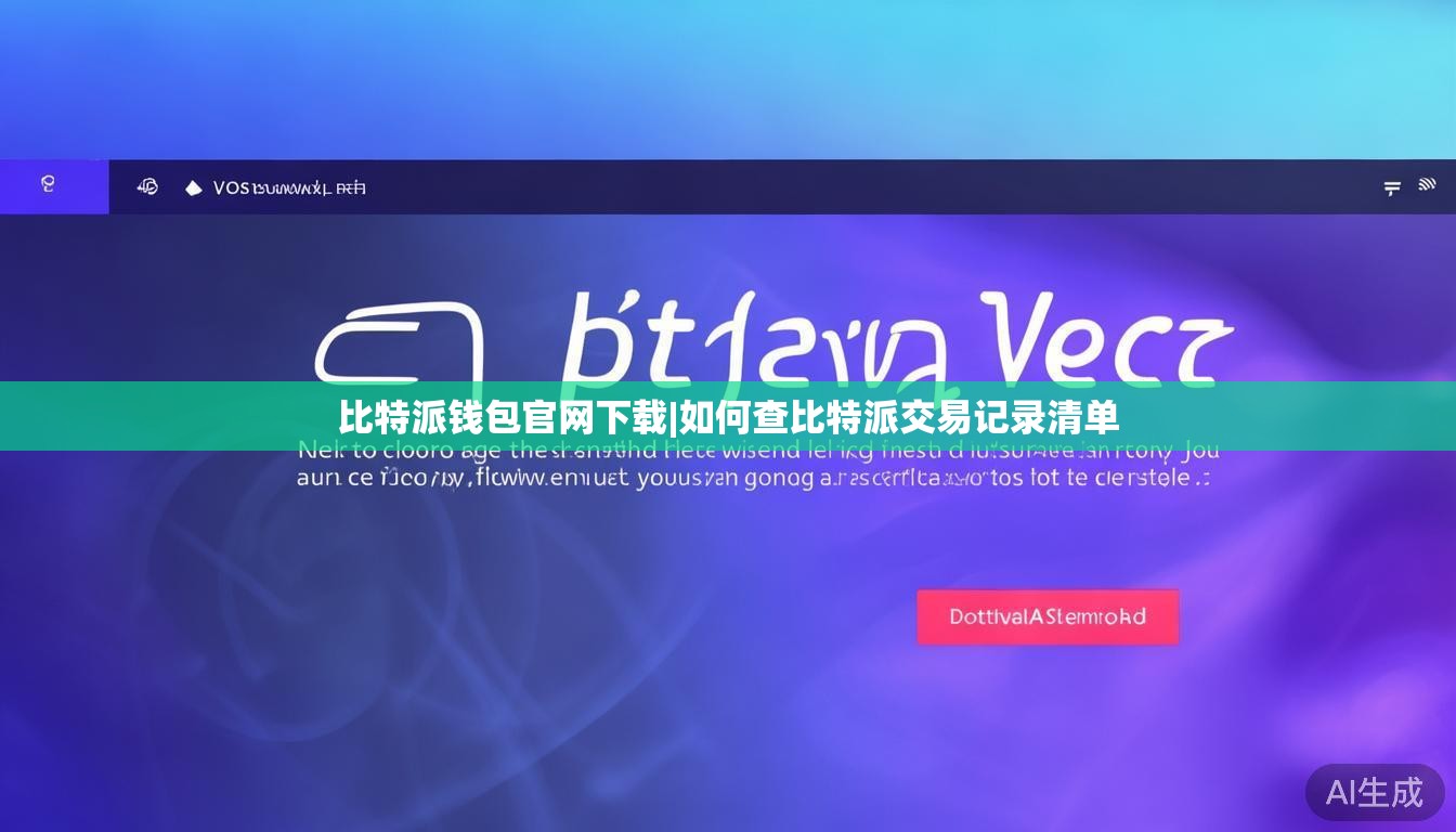 比特派钱包官网下载|如何查比特派交易记录清单 第1张 比特派钱包官网下载|如何查比特派交易记录清单 第1张