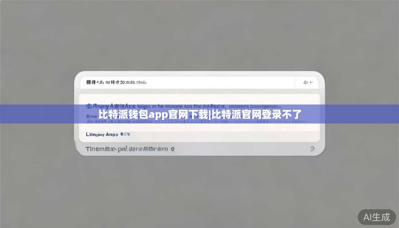 比特派钱包app官网下载|比特派官网登录不了 第1张 比特派钱包app官网下载|比特派官网登录不了 第1张