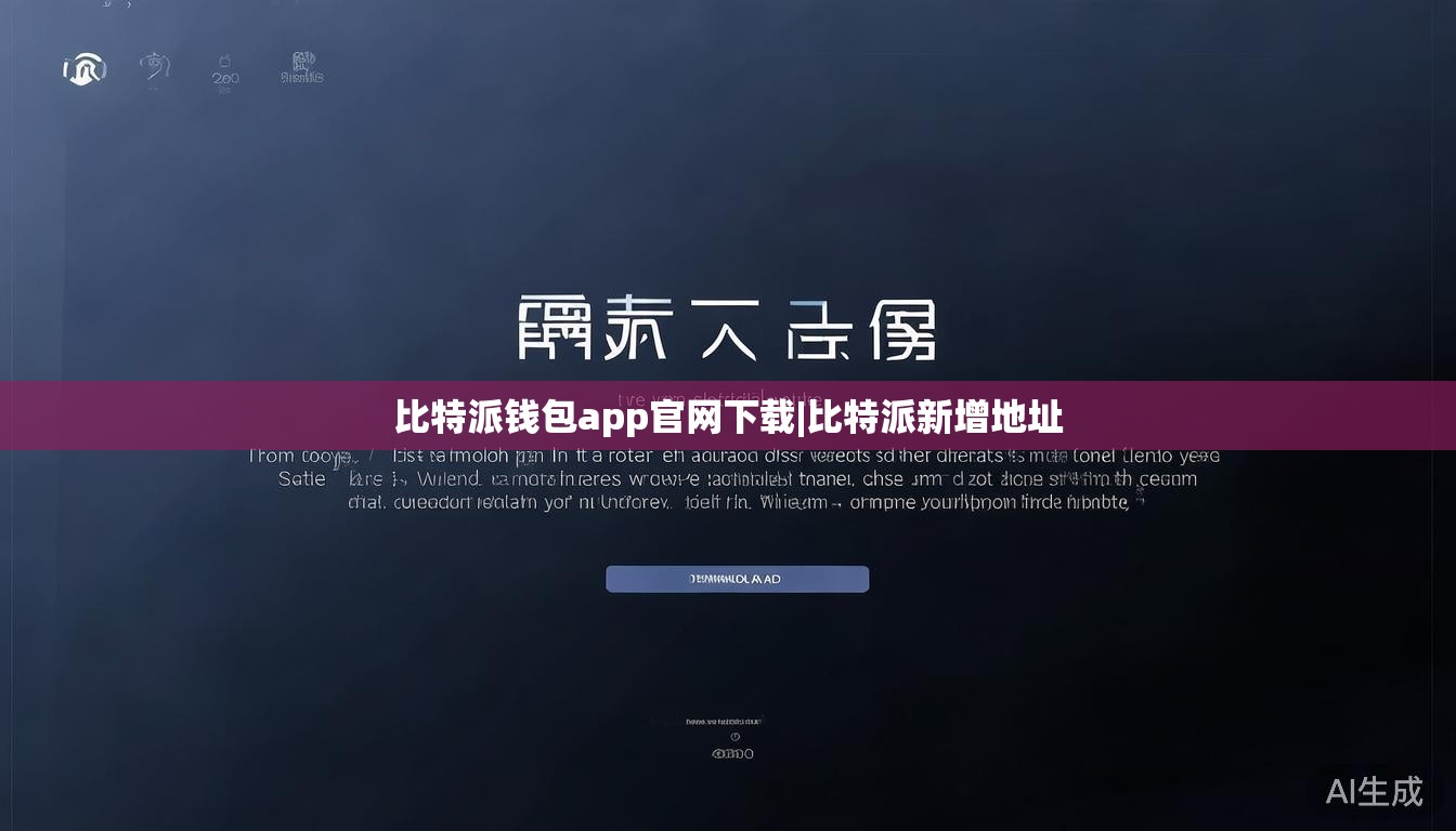比特派钱包app官网下载|比特派新增地址 第1张 比特派钱包app官网下载|比特派新增地址 第1张