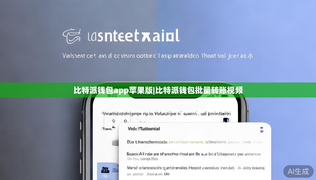 比特派钱包app苹果版|比特派钱包批量转账视频 第1张 比特派钱包app苹果版|比特派钱包批量转账视频 第1张