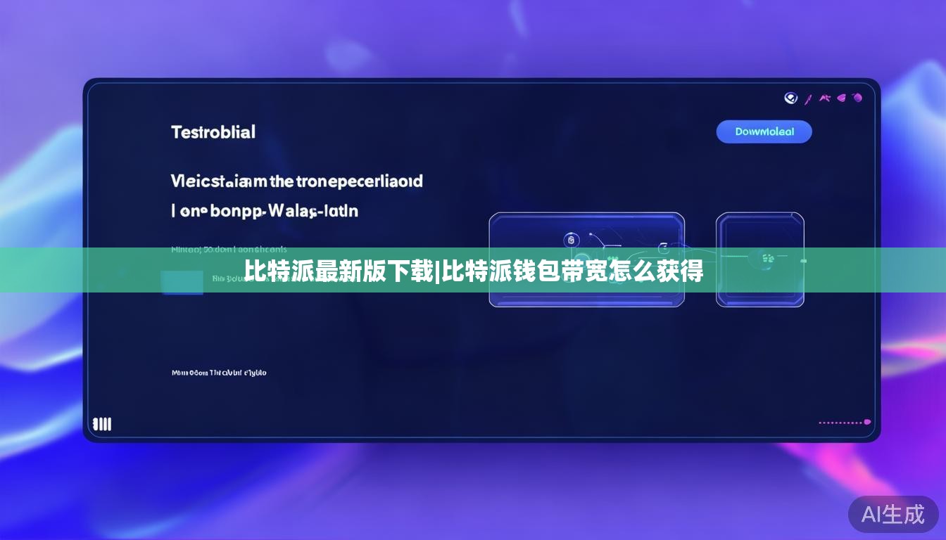 比特派最新版下载|比特派钱包带宽怎么获得 第1张 比特派最新版下载|比特派钱包带宽怎么获得 第1张