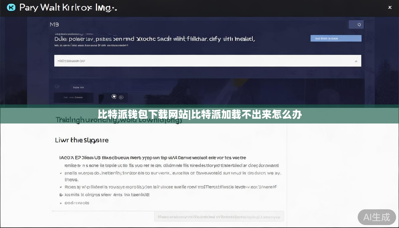 比特派钱包下载网站|比特派加载不出来怎么办 第1张 比特派钱包下载网站|比特派加载不出来怎么办 第1张